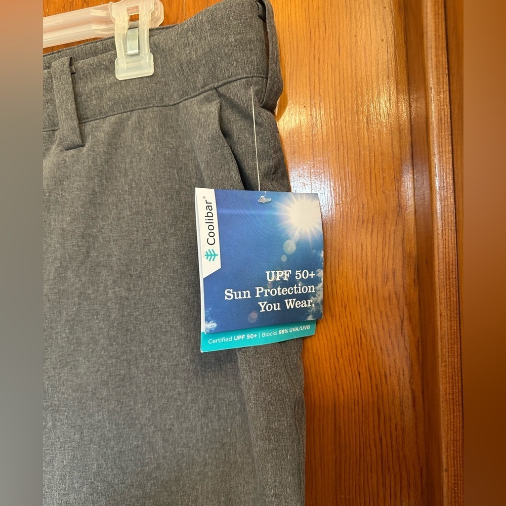 Coolibar Avalos Travel Pant UPF 50+ Protection Gray Grey Size 38X32 Men’s - Picture 3 of 7